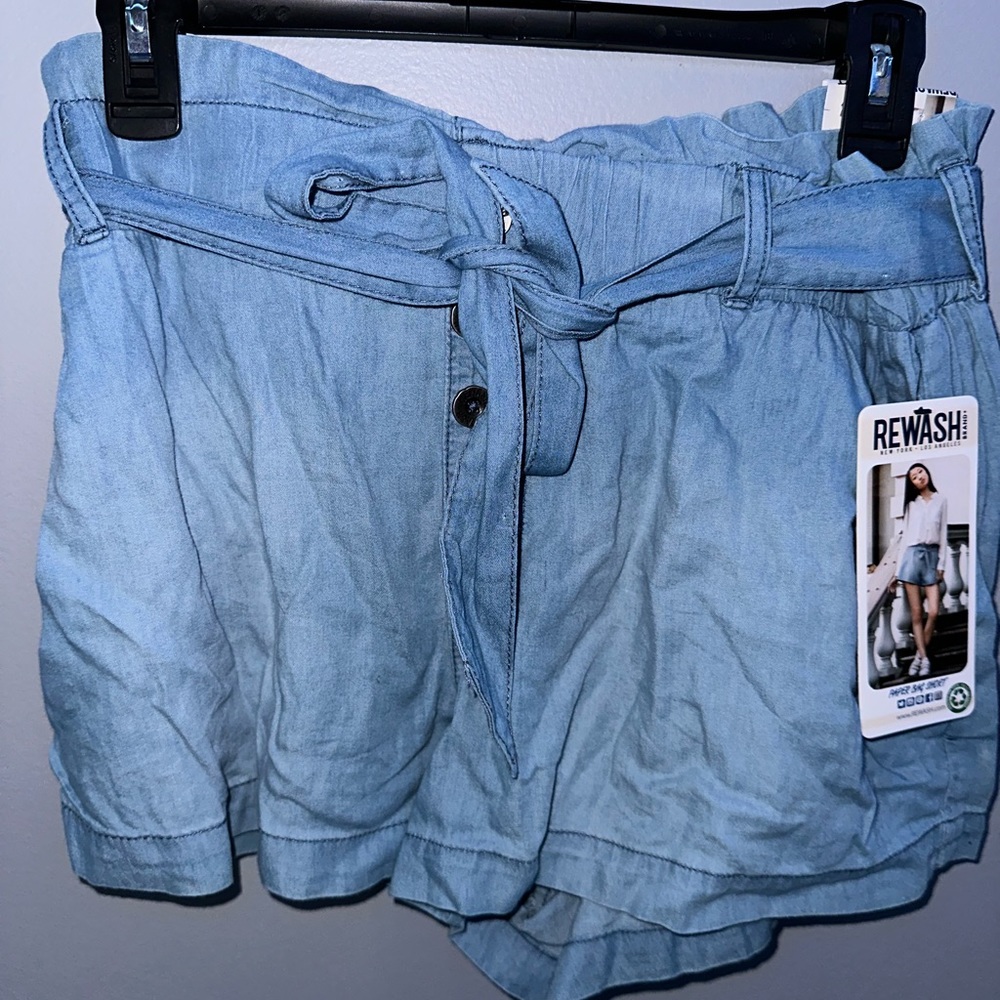 Blue Rewash Dress Shorts